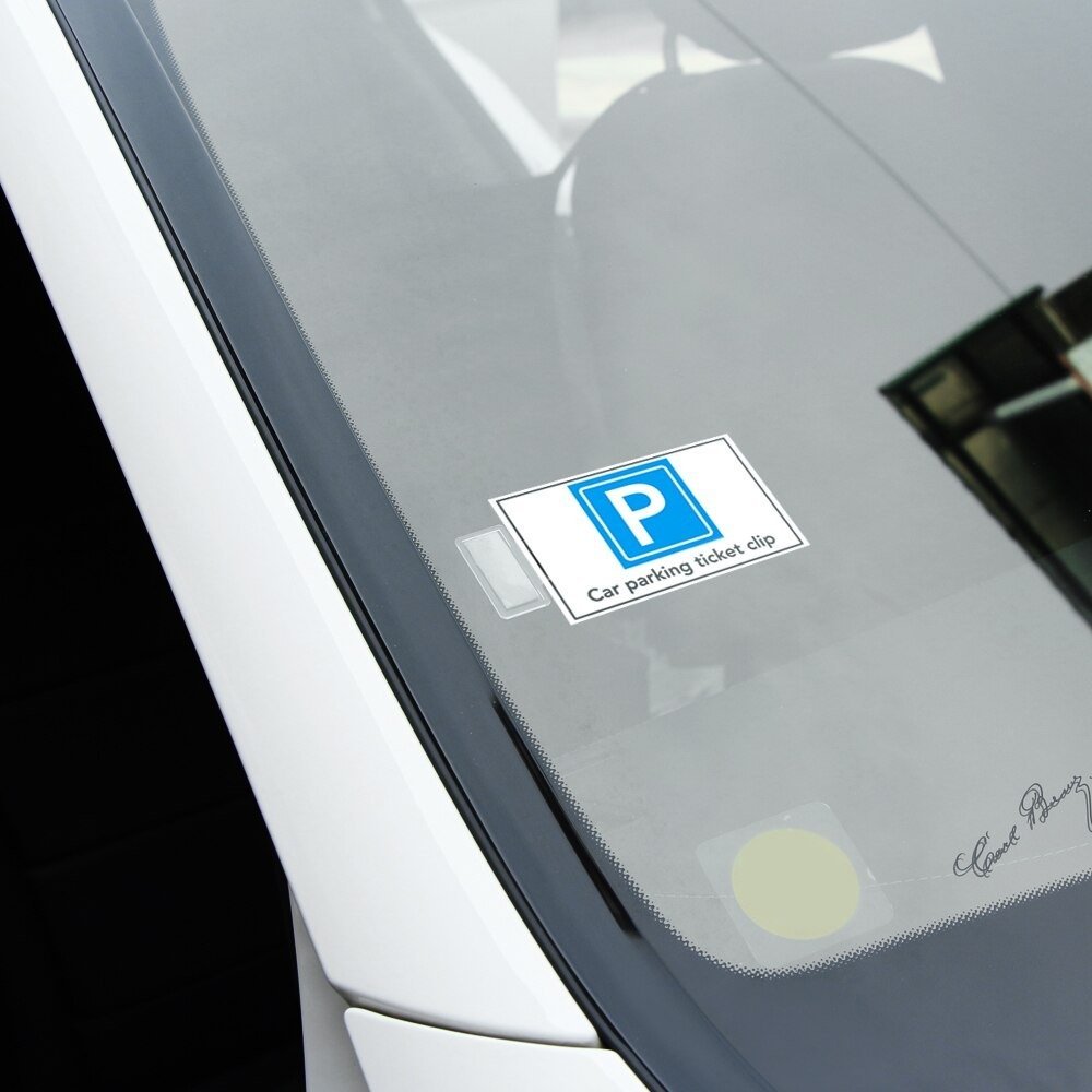 Clip de Ticket de Pare-Brise, Clip de Ticket de Parking, Plastique Ticket  de Parking Clip, Support de Ticket de Parking, Clip de Ticket Auto-Adhésif